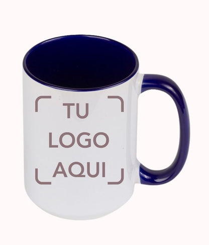 Taza personalizada de cerámica con interior de color