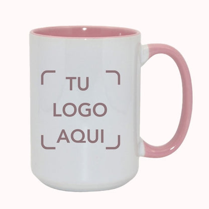 Taza personalizada de cerámica con interior de color